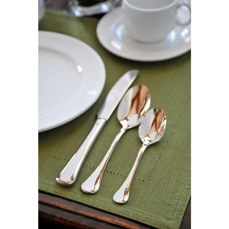 Puccini 18/10 Stainless Steel Teaspoons, U.S. Size (Set of 12)