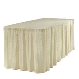 6 ft. White Table Cloth Made for Folding Tables