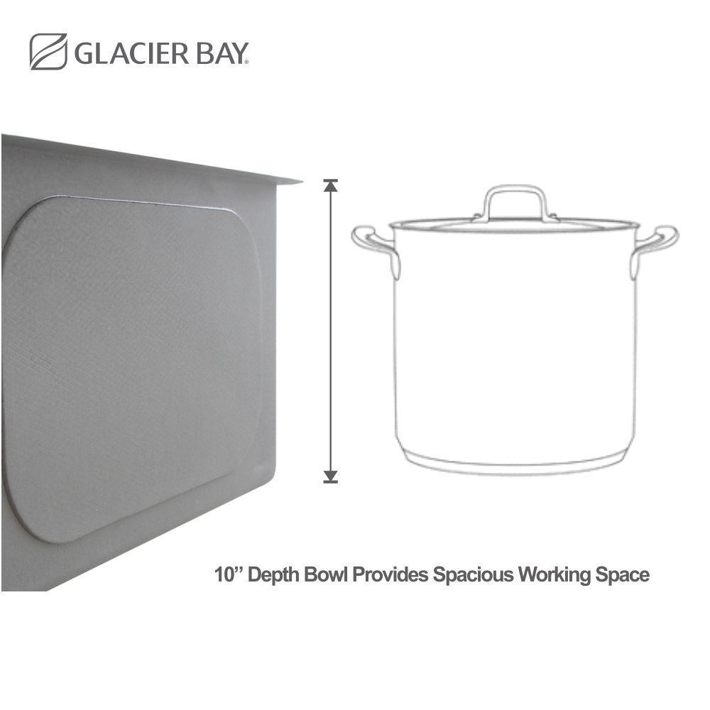 All-in-One Undermount Stainless Steel 33 in. 50/50 Double Bowl Workstation Kitchen Sink with Faucet and Accessories - Super Arbor