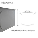 All-in-One Undermount Stainless Steel 33 in. 50/50 Double Bowl Workstation Kitchen Sink with Faucet and Accessories - Super Arbor