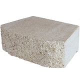 4 in. x 11.75 in. x 6.75 in. Pewter Concrete Retaining Wall Block - Super Arbor