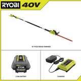RYOBI 18 in. 40-Volt Lithium-Ion Cordless Pole Hedge Trimmer with 2.0 Ah Battery and Charger Included