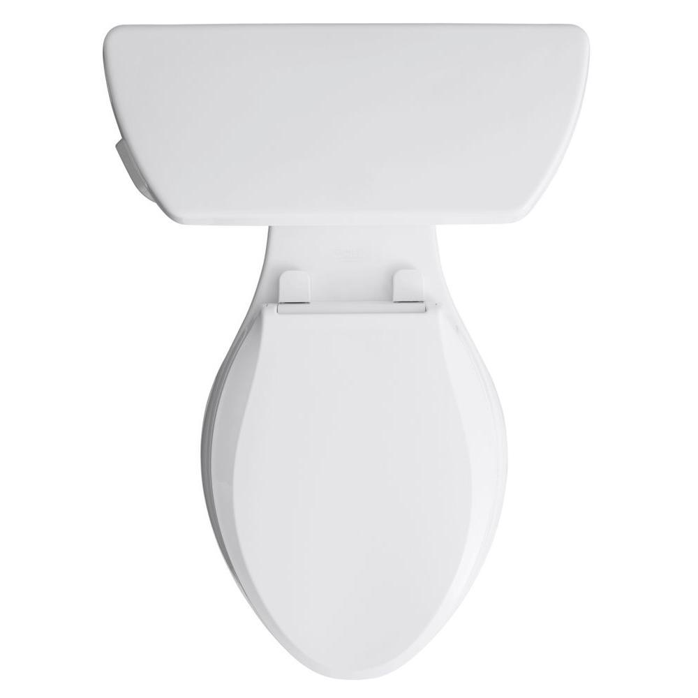 Highline Classic Comfort Height 10 in. Rough-In 2-Piece 1.28 GPF Single Flush Elongated Toilet in White - Super Arbor