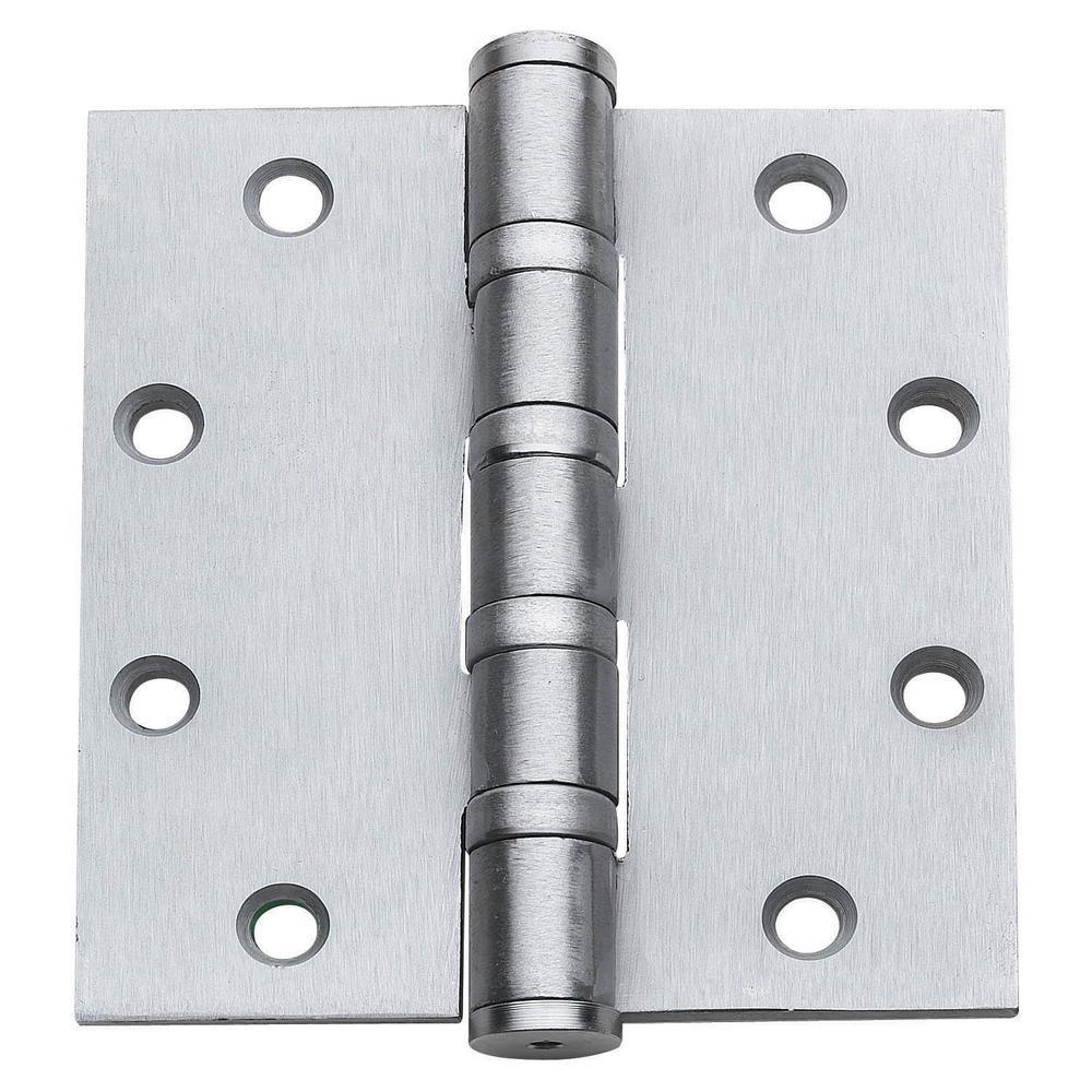 4.5 in. x 4.0 in. CPS Series Spring Hinge Satin Nickel Full Mortise Spring Hinge - (Set of 2) - Super Arbor