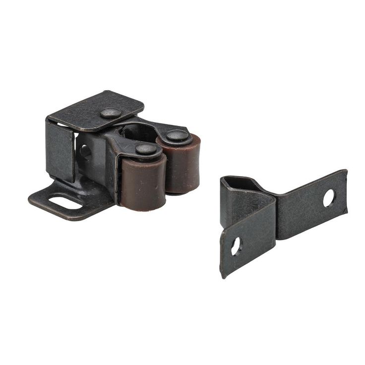 Double Roller Catch, Bronzed Antique (1-Pack)