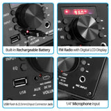 Portable Bluetooth PA Speaker with Microphone System - Super Arbor