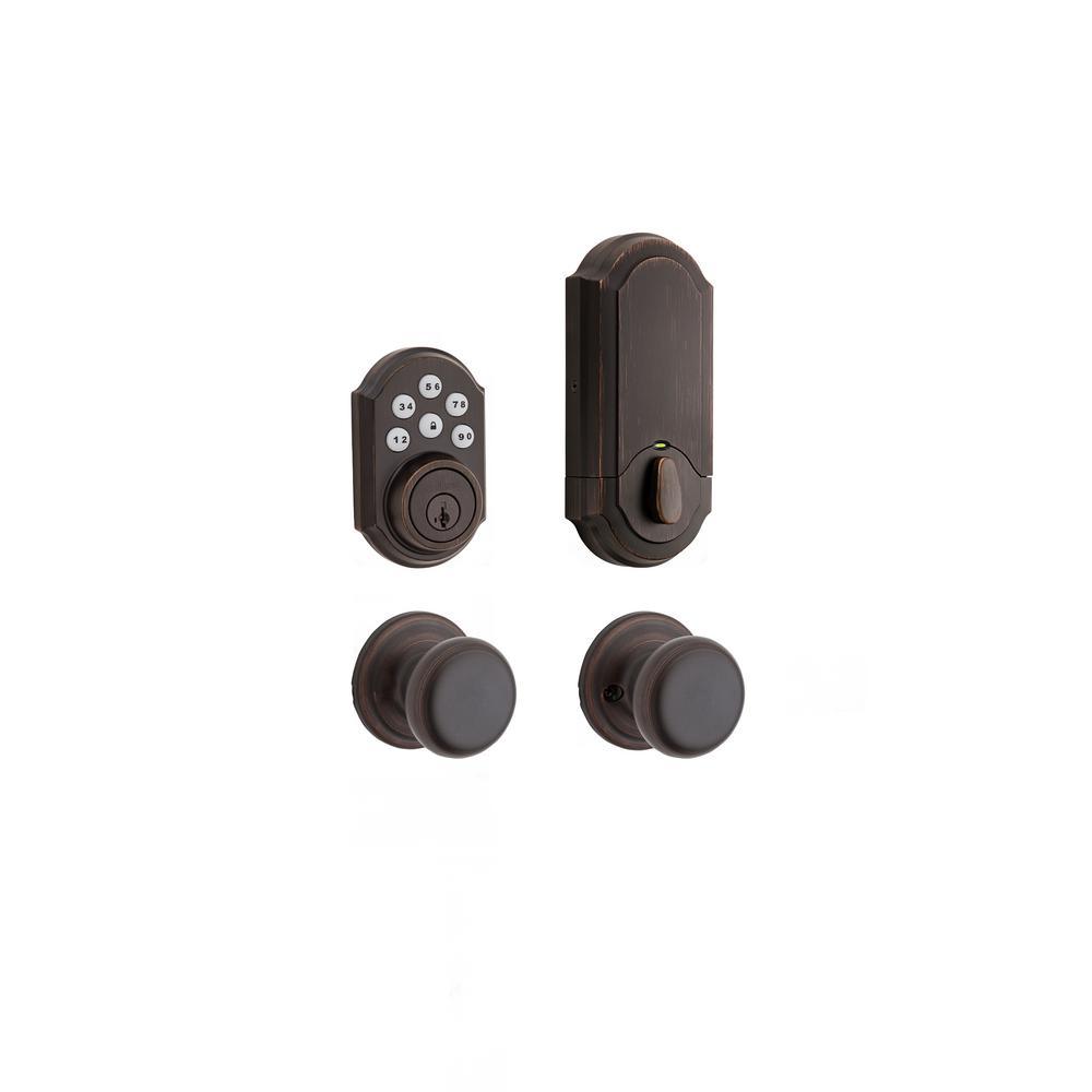 SmartCode 909 Satin Nickel Single Cylinder Electronic Deadbolt Featuring SmartKey Security - Super Arbor