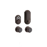 SmartCode 909 Satin Nickel Single Cylinder Electronic Deadbolt Featuring SmartKey Security and Tustin Passage Lever - Super Arbor