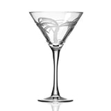 Palm Tree 10 oz. Clear Martini (Set of 4)