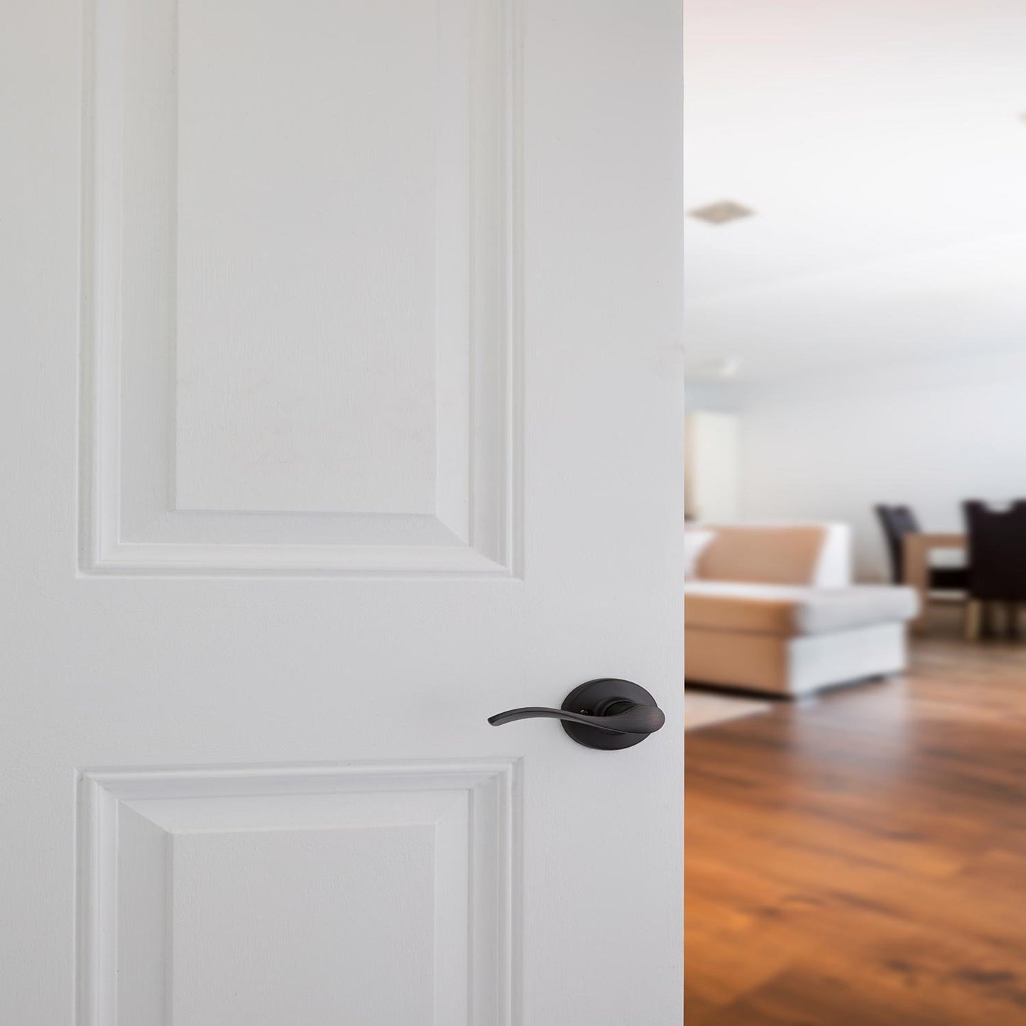 Kwikset Balboa Venetian Bronze Passage Lever – Right or Left Handed