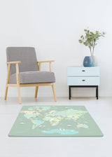 FloorPops Around the World Interlocking Floor Tiles 9 Tiles/9 sq. ft.
