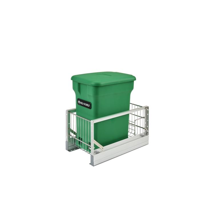 Rev-A-Shelf 24-Quart Plastic Soft Close Pull Out Trash Can