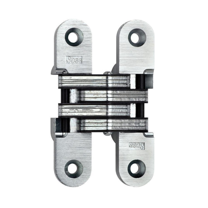 1 in. x 4-5/8 in. Satin Chrome Invisible Hinge - Super Arbor