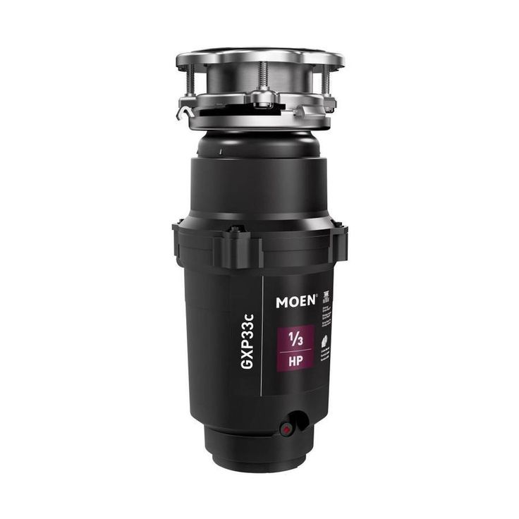 Moen Lite Series 1/3 -HP Continuous Feed Garbage Disposal with Power Cord and Universal Mount