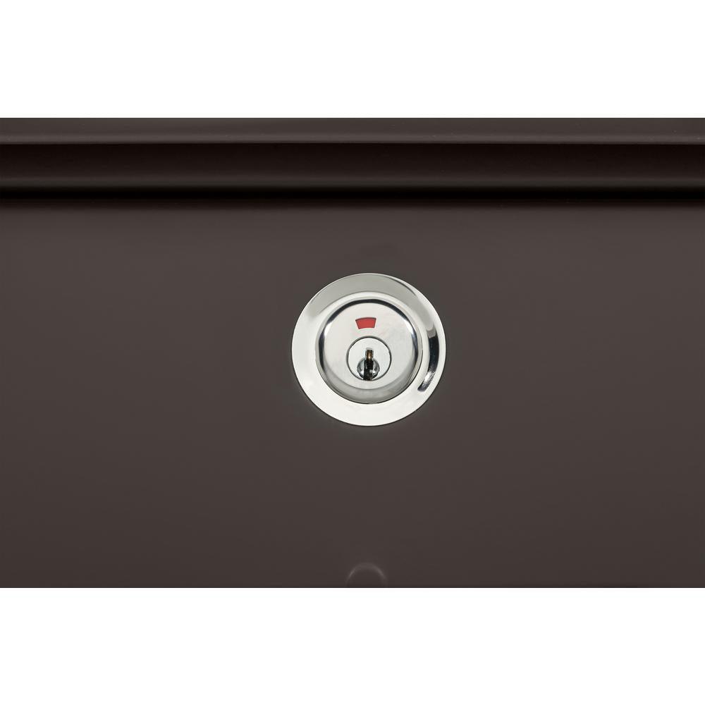 Bordeaux Locking Rubbed Bronze Wall Mount Mailbox - Super Arbor