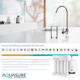 Premier Series 75 GPD Under Sink Reverse Osmosis Water Filtration System with Brushed Nickel Faucet