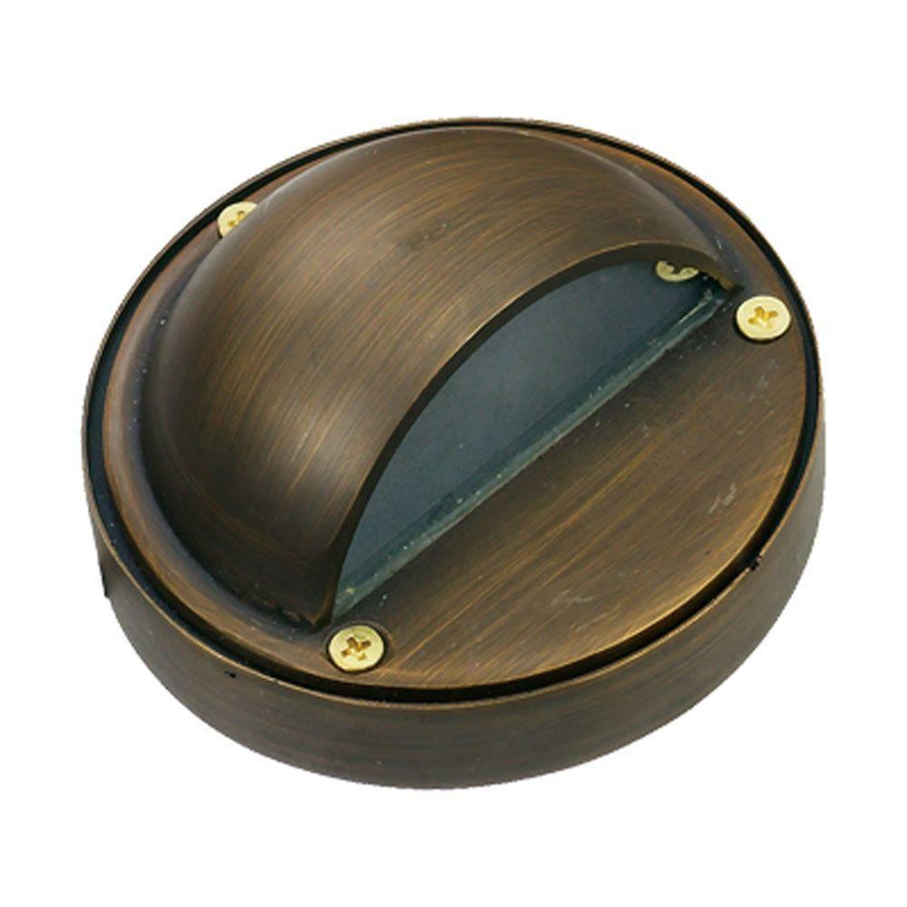 1-Light Antique Bronze Die Cast Brass Step Light - Super Arbor