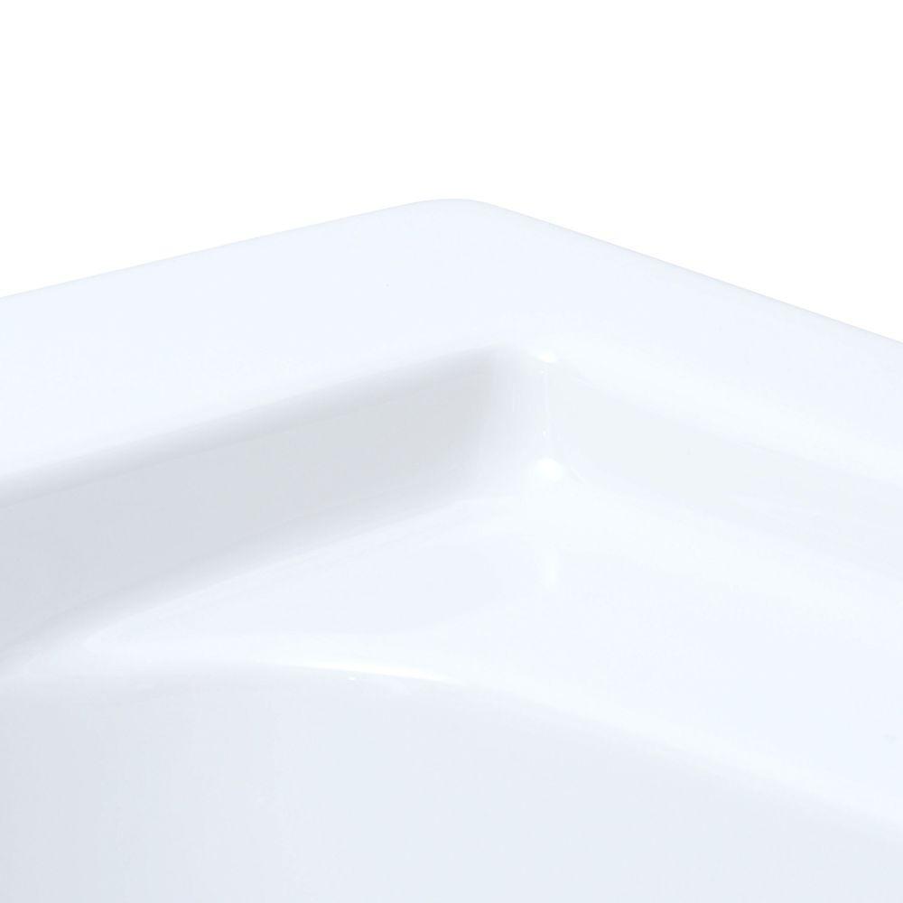 EverClean 6 ft. Reversible Deep Soak Drain Soaking Tub in White - Super Arbor