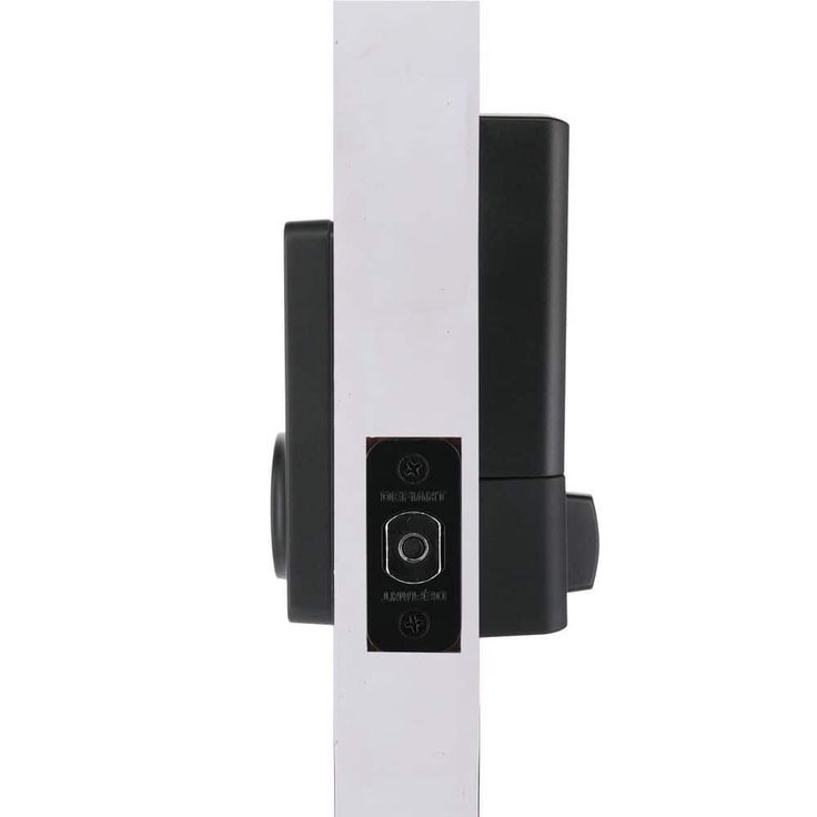 Defiant Square Matte Black Smart Wi-Fi Deadbolt Powered By Hubspace