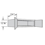 allen + roth Aveley 36-in W x 12.125-in H x 24-in D Linen Maple Door Wall Semi-Custom Cabinet
