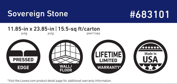 Style Selections Sovereign Stone Pearl 12-in x 24-in Glazed Porcelain Marble Stone Look Floor Tile