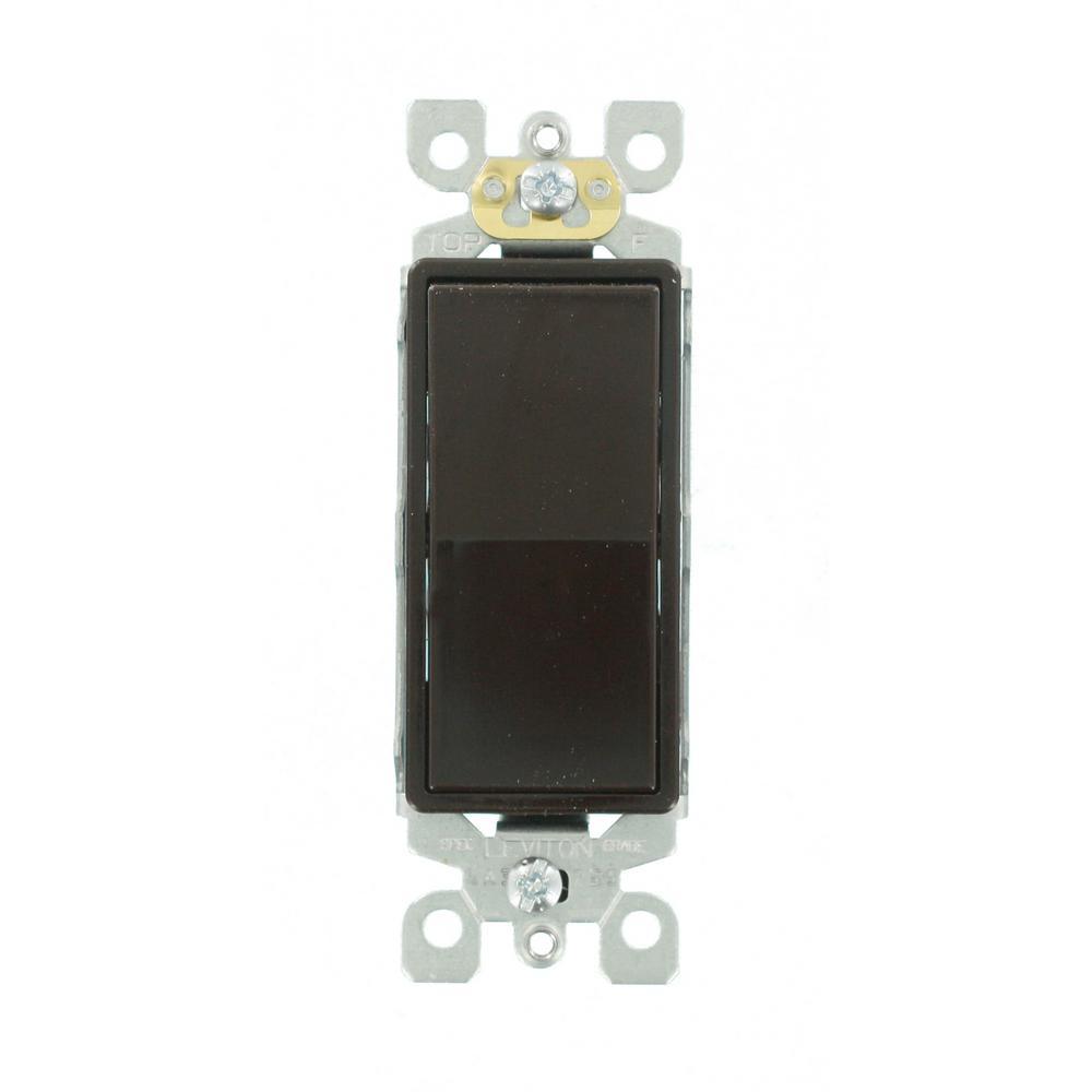 Decora 15 Amp Single Pole Rocker AC Quiet Light Switch, White (10-Pack) - Super Arbor