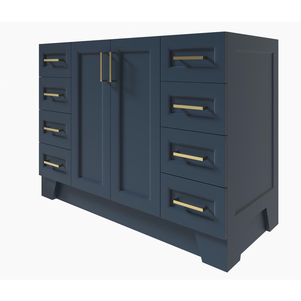 Taylor 48 in. W Vanity Cabinet Only in Midnight Blue - Super Arbor
