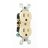 15 Amp Residential Grade Grounding Duplex Outlet, Light Almond - Super Arbor