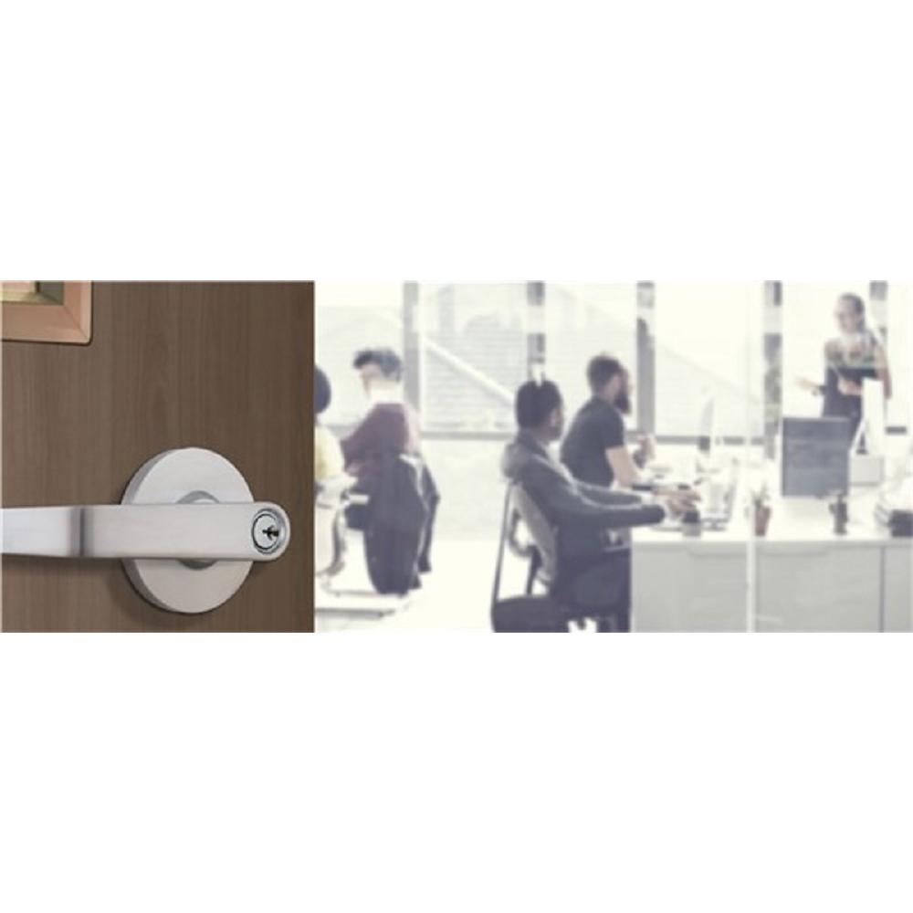 Commercial 2-3/4 in. Satin Chrome Heavy Duty Keyed Entry Door Lever - Super Arbor