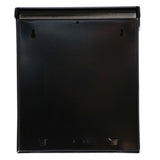 Townhouse Small, Vertical, Locking, Steel, Wall Mount Mailbox, Black - Super Arbor