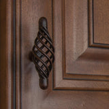 3 in. Long Rustic Bronze T-Handle Birdcage Cabinet Knobs (10-Pack) - Super Arbor