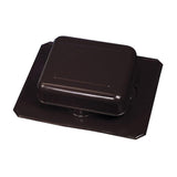 50 sq. in. NFA Aluminum Square-Top Roof Static Vent in Black - Super Arbor