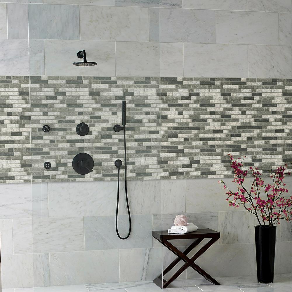 Urban Tapestry Interlocking 11.81 in. x 11.81 in. x 6 mm Glass Mesh-Mounted Mosaic Tile (14.55 sq. ft./case) - Super Arbor