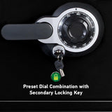 SFW082DTB 0.8 cu ft Fireproof Safe and Waterproof Safe with Dial Combination - Super Arbor