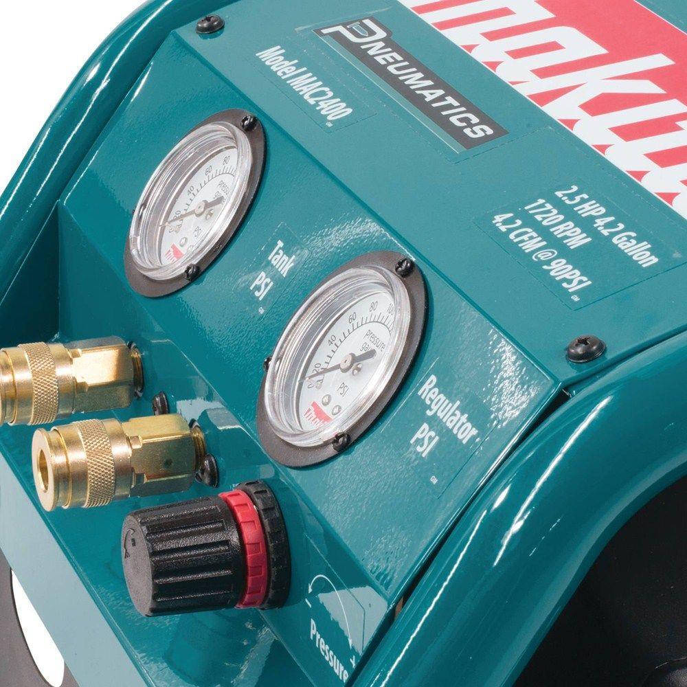 4.2 Gal. 2.5 HP Portable Electrical 2-Stack Air Compressor - Super Arbor