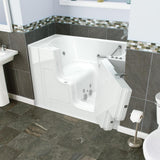 Gelcoat Value Series 51 in. Right Hand Walk-In Whirlpool and Air Bathtub with Outward Opening Door in White - Super Arbor