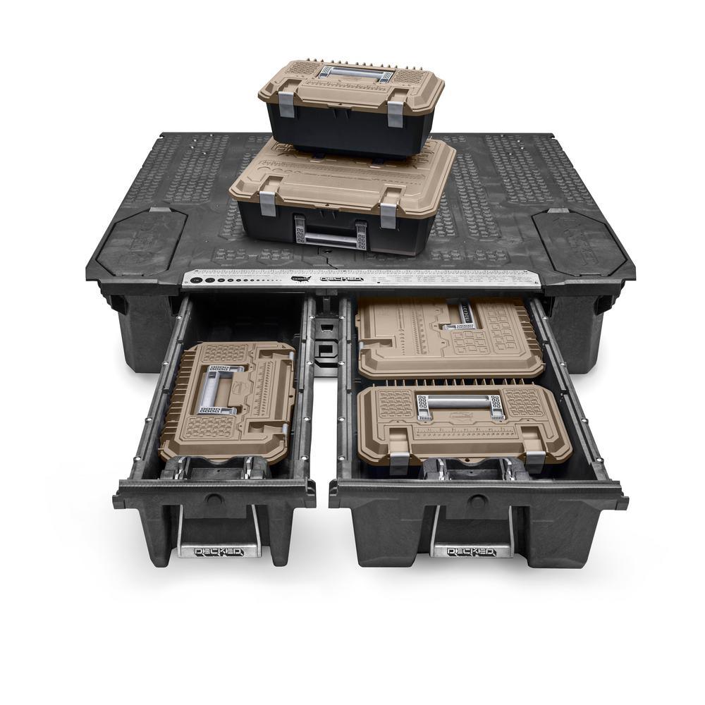DECKED Crossbox 17 in. Drawer Tool Box with Desert Tan Lid - Super Arbor