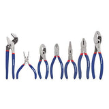 WORKPRO 7-piece Pliers Set (8-inch Groove Joint Pliers, 6-inch Long Nose, 6-inch Slip Joint, 4-1/2 Inch Long Nose, 6-inch Diagonal, 7-inch Linesman, 8-inch Slip Joint) for DIY & Home Use - Free Delivery