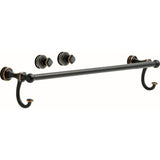 Portman 60 in. x 58-1/8 in. Semi-Frameless Traditional Sliding Bathtub Door in Bronze with Rain Glass - Super Arbor