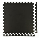 Greatmats Sport Plus Designer Black 2 ft. x 2 ft. x 0.39 in. Interlocking High Density Foam Floor Tiles (Case of 25)
