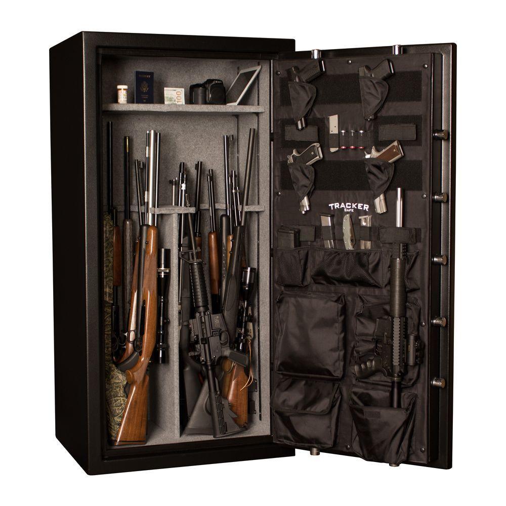 24-Gun Fire-Resistant Combination/Dial Lock, Black Powder Coat - Super Arbor