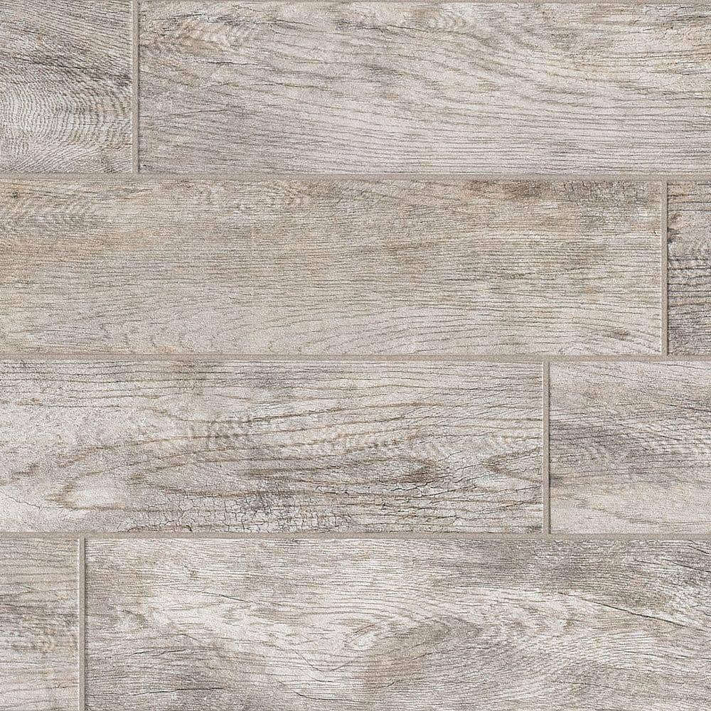 Marazzi Montagna Dapple Gray 6 in. x 24 in. Porcelain Floor and Wall Tile (14.53 sq. ft. per Case)