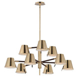 Maxim Lighting Carlo 9-Light Integrated LED Gold Chandelier