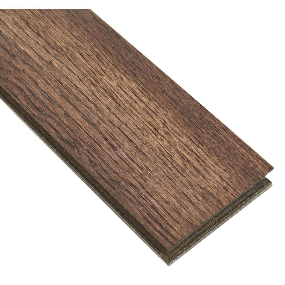 Bruce Hydropel Dark Brown Oak 7/16 in. T x 5 in. W Waterproof Click Lock Engineered Hardwood Flooring (22.6 sq.ft./ctn)