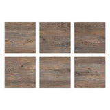FloorPops Knotting Hill 12 in. W x 12 in. L Peel and Stick Floor Vinyl Tiles, Dark Brown Wood Look (20 Tiles, 20 sq. ft./Case)