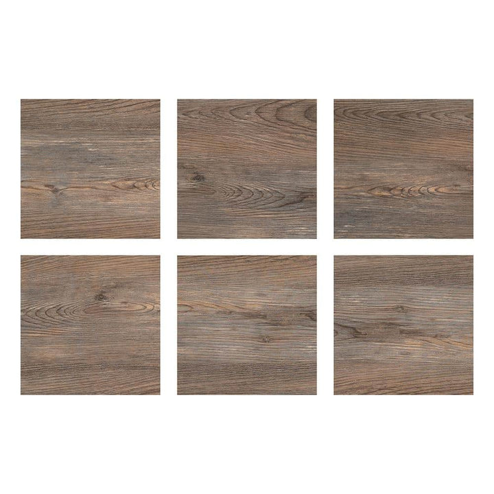 FloorPops Knotting Hill 12 in. W x 12 in. L Peel and Stick Floor Vinyl Tiles, Dark Brown Wood Look (20 Tiles, 20 sq. ft./Case)