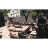 SimTek 5 in. x 5 in. x 8-1/2 ft. Dark/Walnut Brown Composite Fence End Post