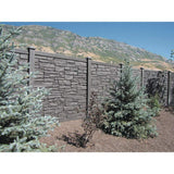 SimTek 5 in. x 5 in. x 8-1/2 ft. Dark/Walnut Brown Composite Fence End Post