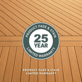 TimberTech Composite Prime+ 1 in. x 6 in. x 1 ft. Grooved Dark Cocoa Composite Sample (Actual: 0.94 in. x 5.36 in. x 1 ft)