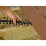 TimberTech Composite Prime+ 1 in. x 6 in. x 1 ft. Grooved Dark Cocoa Composite Sample (Actual: 0.94 in. x 5.36 in. x 1 ft)